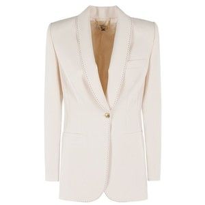 Elisabetta Franchi Tailored Crepe Blazer - NWT